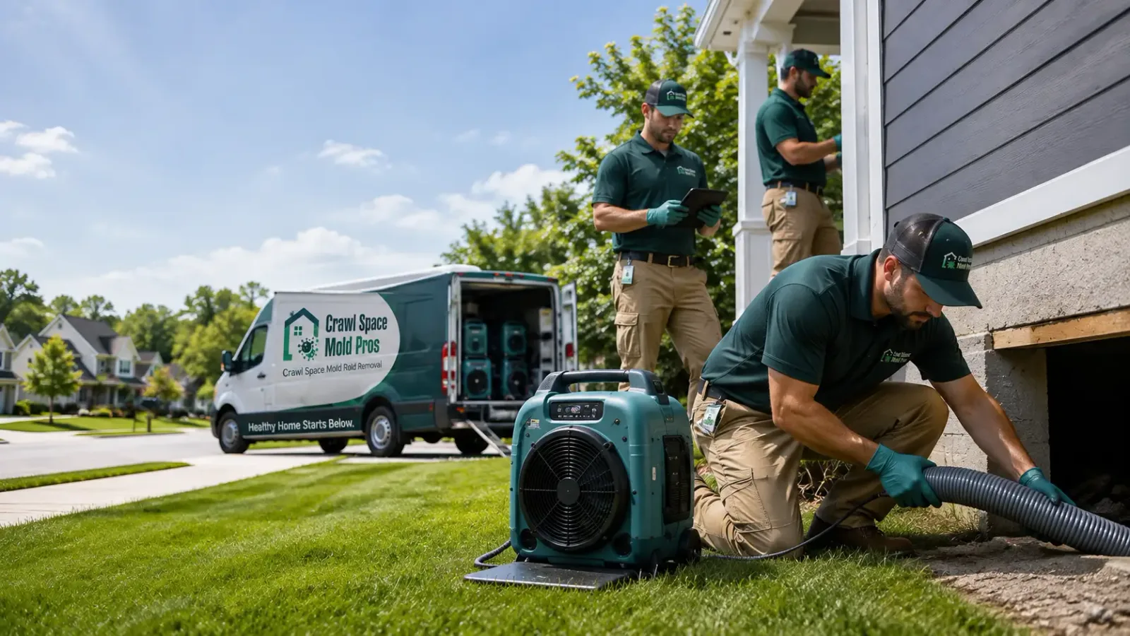 Crawl Space Mold Removal in Granger, WY